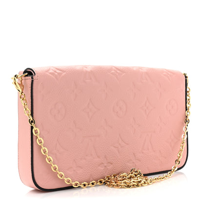 Louis Vuitton Empreinte Pochette Felicie Chain Wallet Rose Poudre 3 of 8