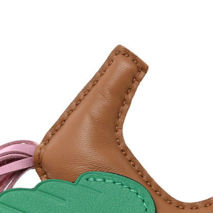 Hermes Milo Lambskin Grigri Rodeo Pegase Horse Bag Charm PM Chai Mauve Sylvestre Menthe 5 of 7