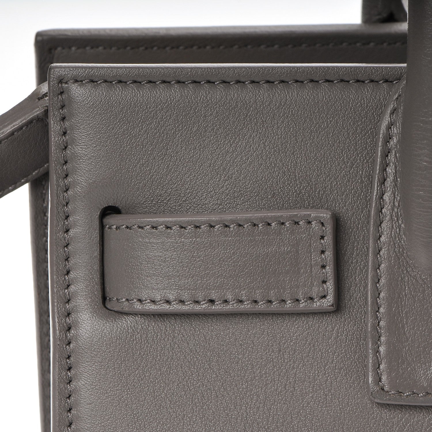 Saint Laurent Calfskin Nano Sac De Jour Fog 8 of 14