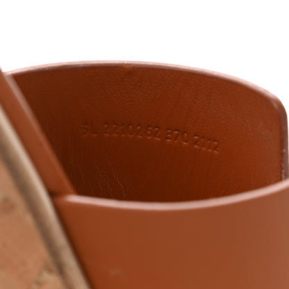 Hermes Calfskin Cork Eze 30 Sandals 37 Marron Glaise 8 of 10