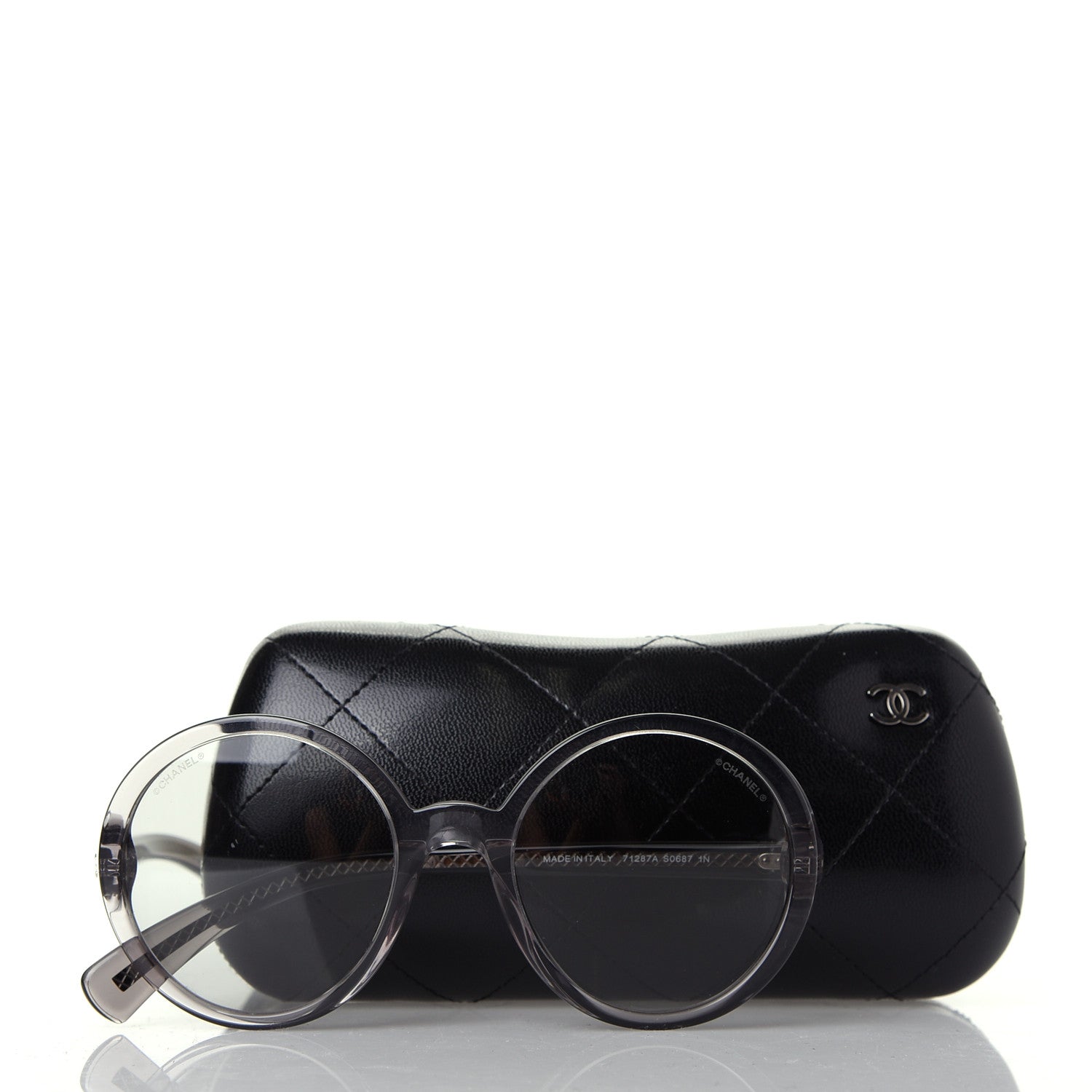Chanel Acetate Round Sunglasses 71287A Grey 7 of 7