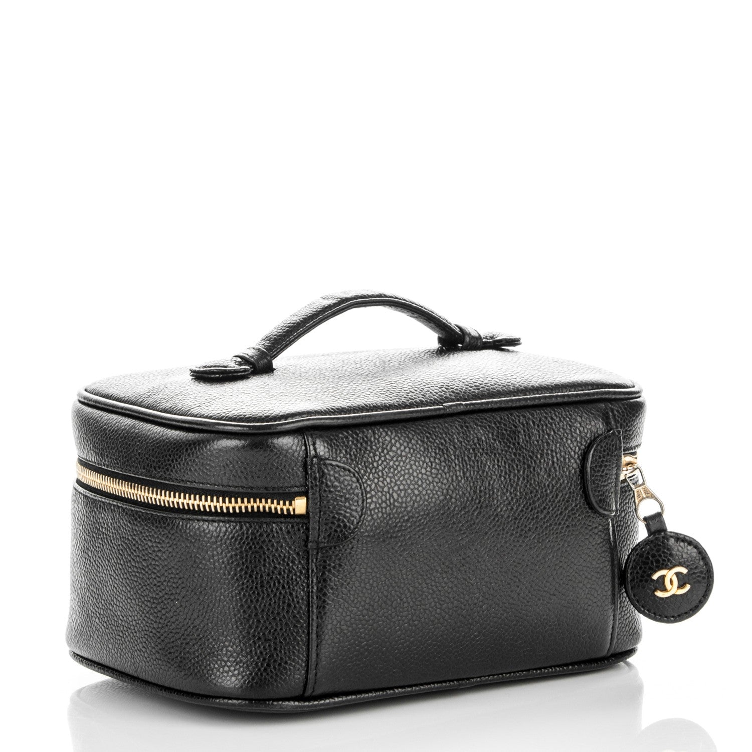 Chanel Caviar Vanity Cosmetic Case Black 3 of 6