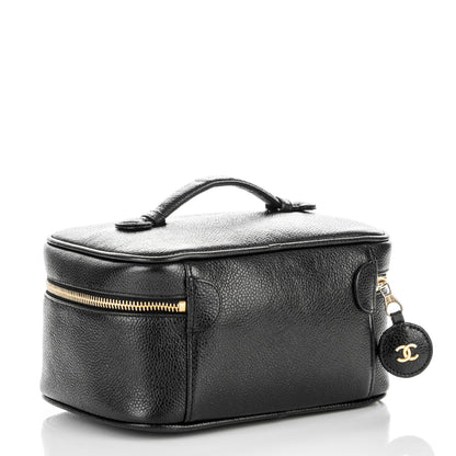 Chanel Caviar Vanity Cosmetic Case Black 3 of 6