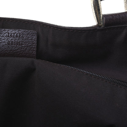 Gucci Monogram Large Abbey Tote Dark Brown 10 of 21