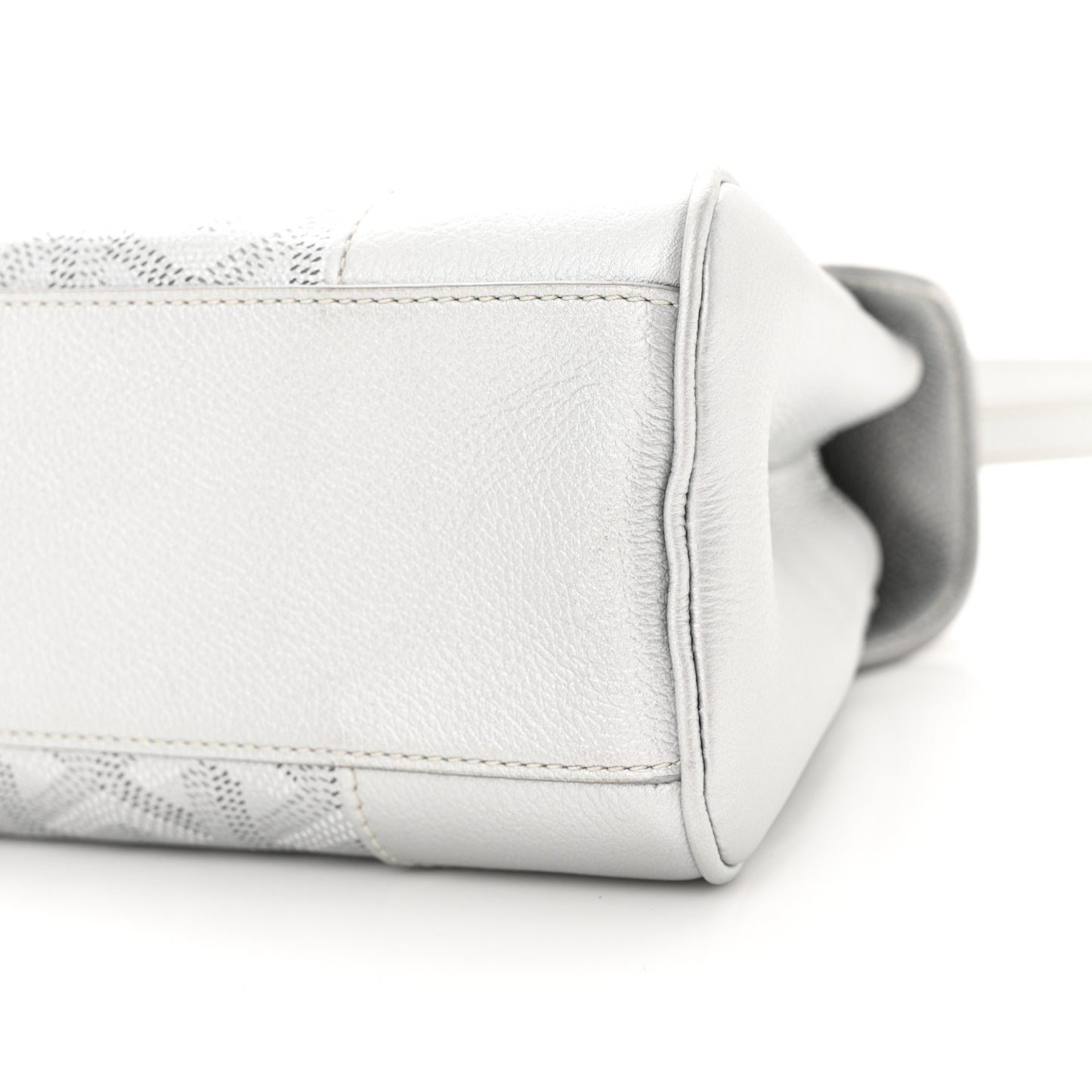 Goyardine Precious Metals Mini Saigon Silver