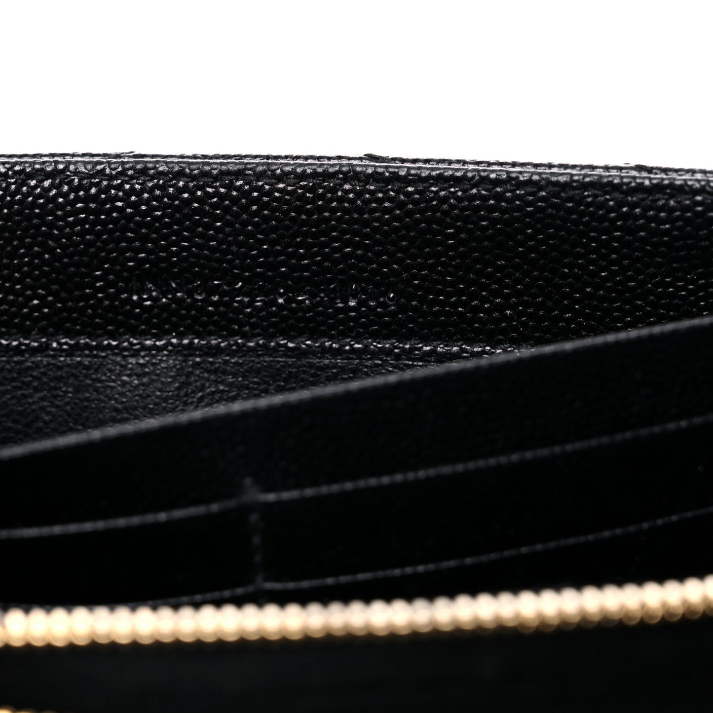 Grain De Poudre Matelasse Chevron Monogram Flap Wallet Black