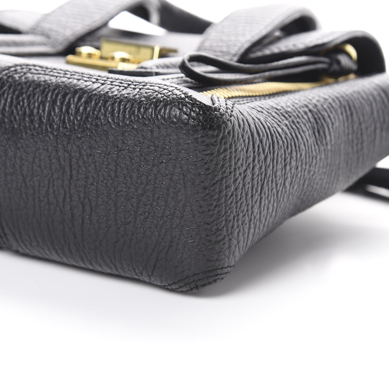 3.1 Phillip Lim 3.1 Textured Calfskin Mini Pashli Satchel Black 9 of 11