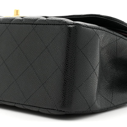 Chanel Caviar Quilted Jumbo Double Flap Black 8 of 10