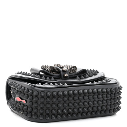 Christian Louboutin Calfskin Spikes Sweety Charity Crossbody Bag Black 4 of 9