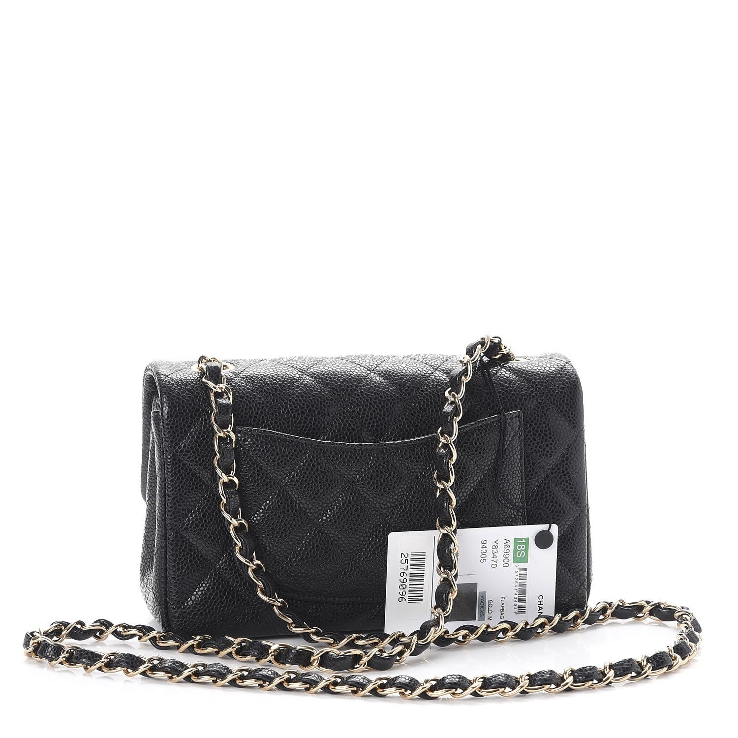 Chanel Caviar Quilted Mini Rectangular Flap Black 3 of 8