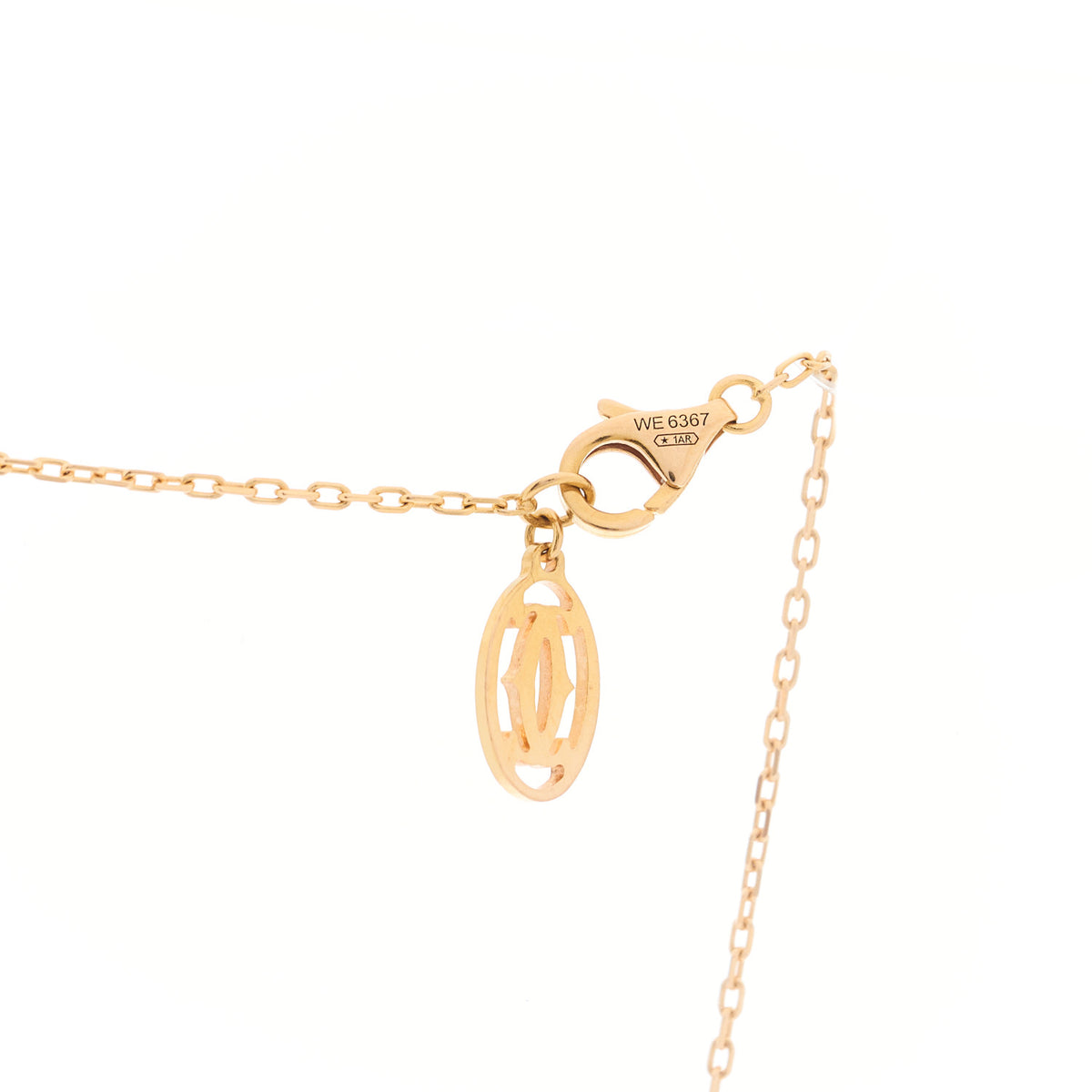 18K Pink Gold Diamond SM D'Amour Pendant Necklace