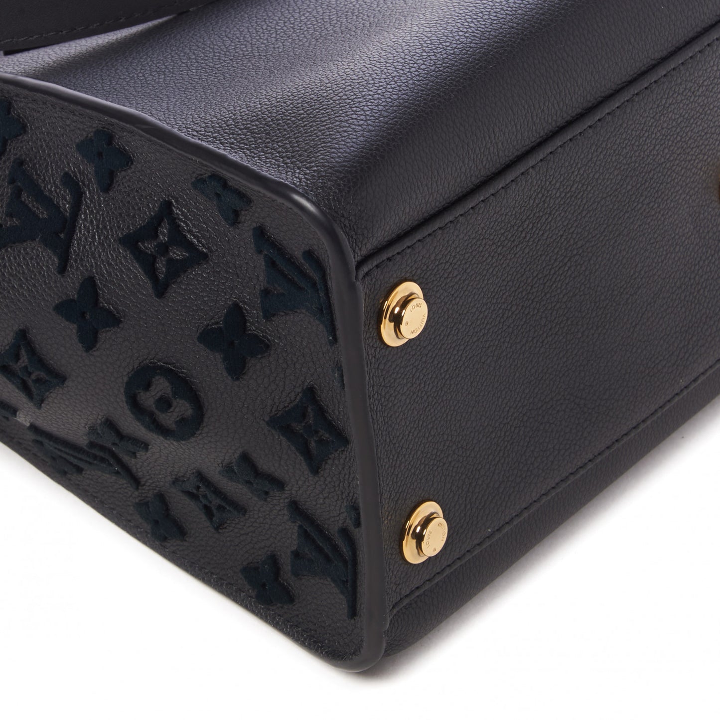 Calfskin Monogram Tufting On My Side Black