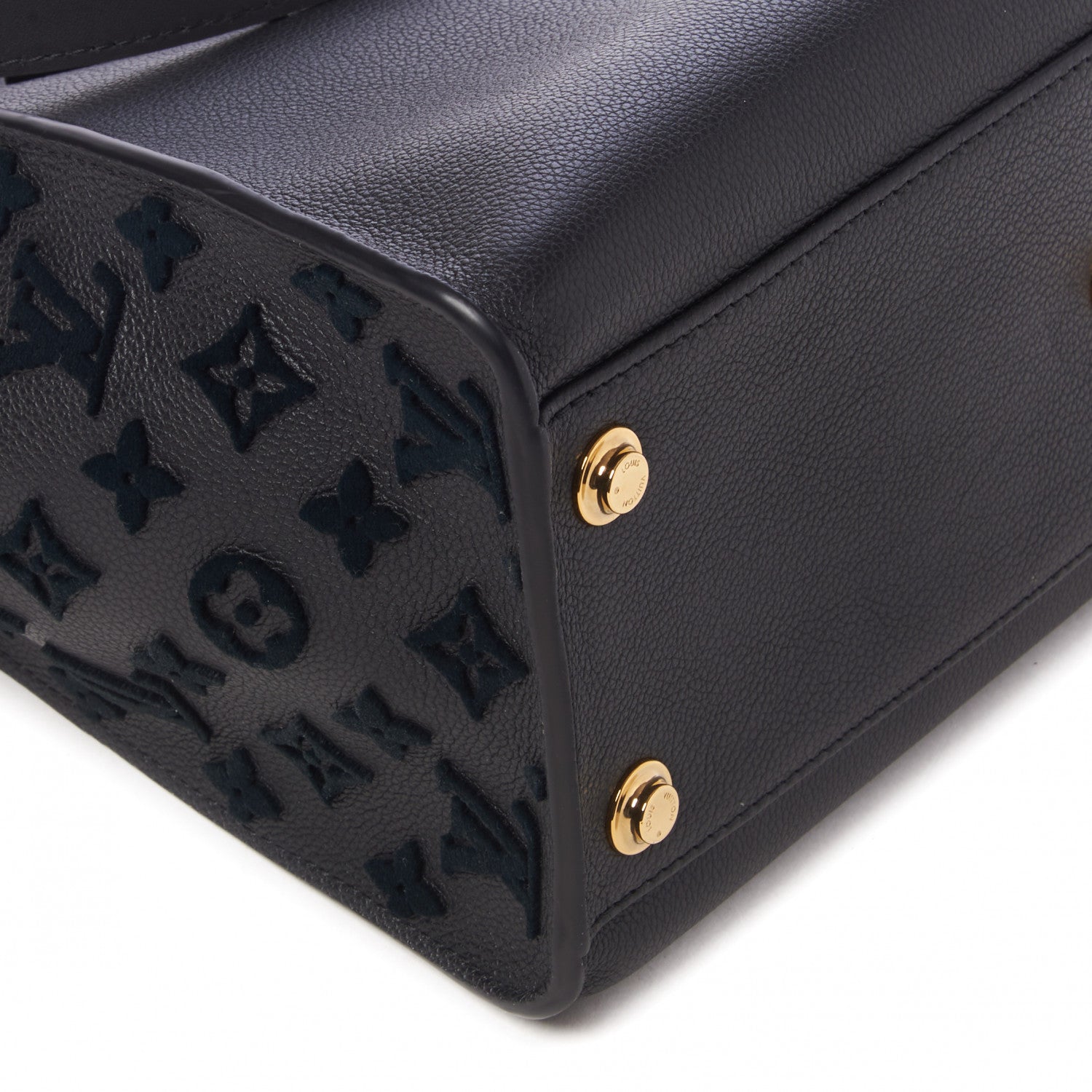 Louis Vuitton Calfskin Monogram Tufting On My Side Black 6 of 9
