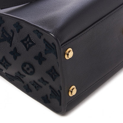 Louis Vuitton Calfskin Monogram Tufting On My Side Black 6 of 9