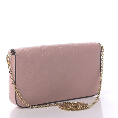 Louis Vuitton Empreinte Pochette Felicie Chain Wallet Rose Poudre 3 of 10