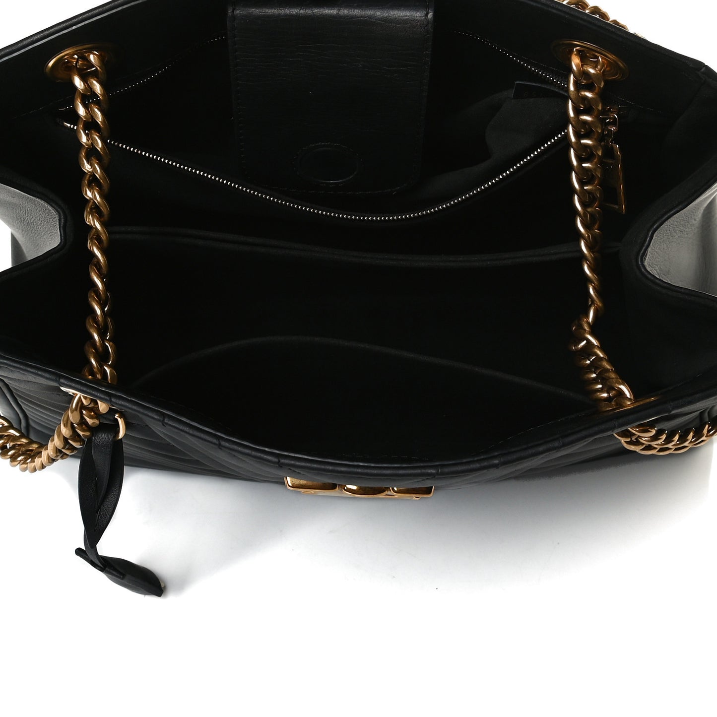 Calfskin New Wave Chain Tote Black