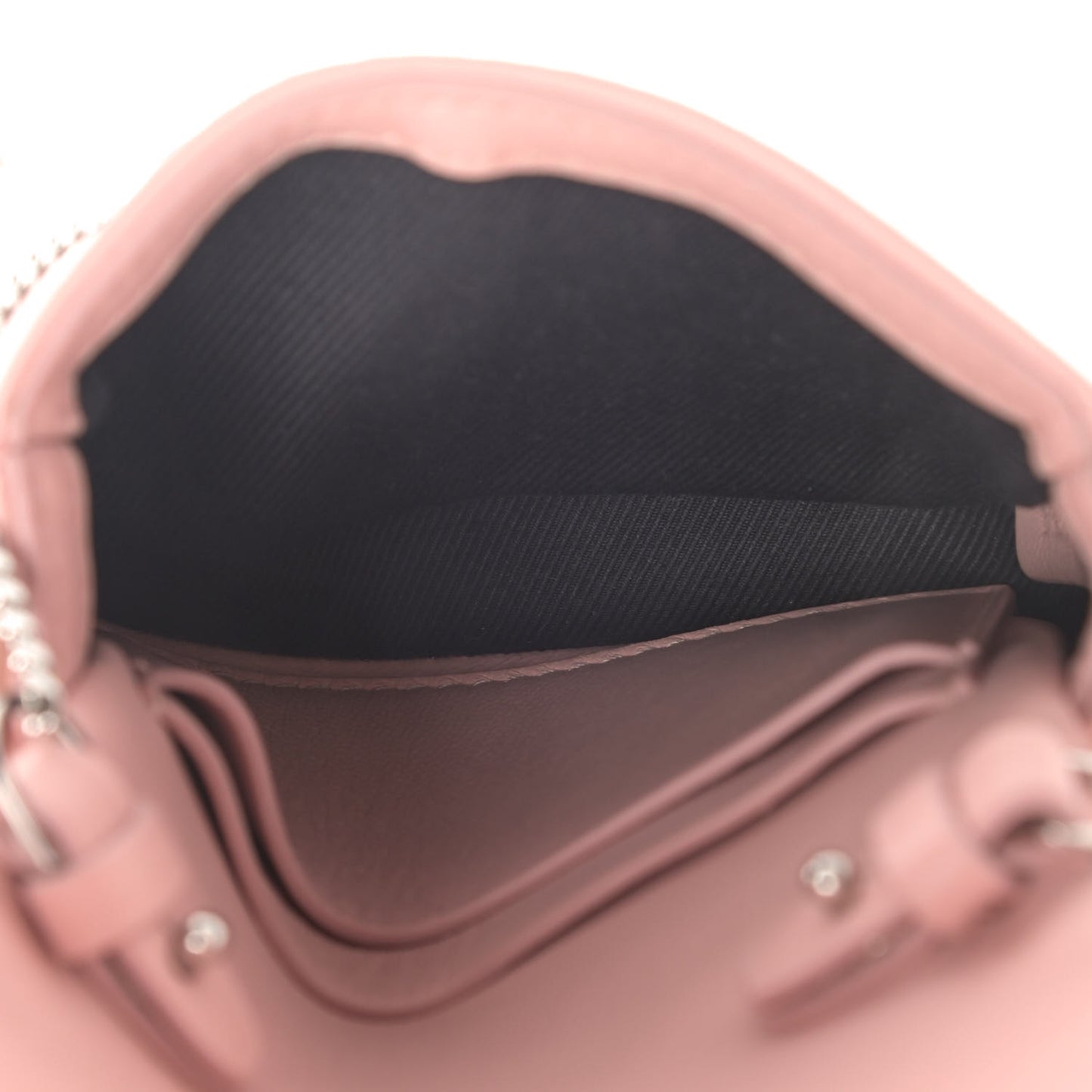 Lambskin Quilted Micro Lola Bag Blush Pink