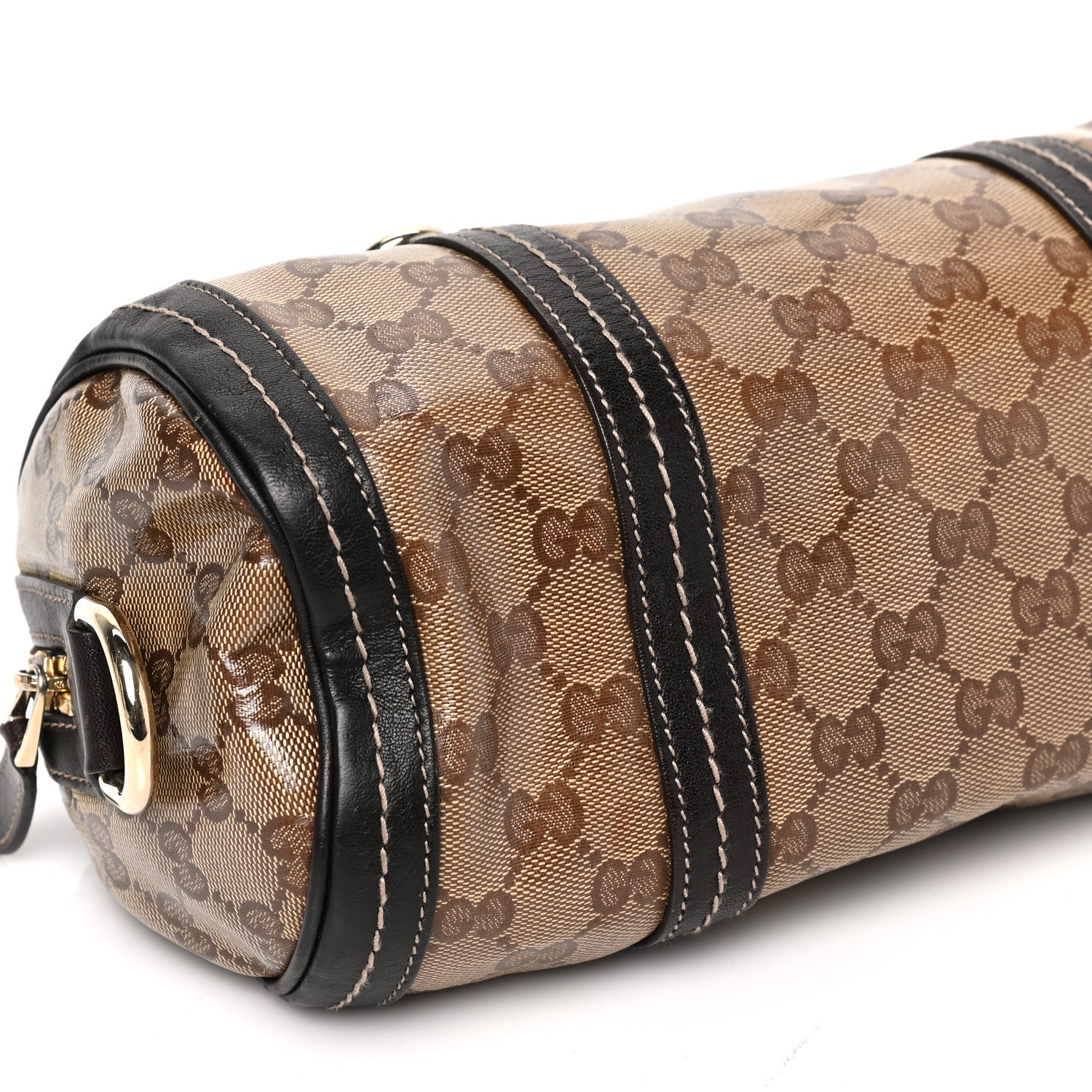 Gucci Crystal Monogram Duchessa Small Boston Bag Brown 7 of 9