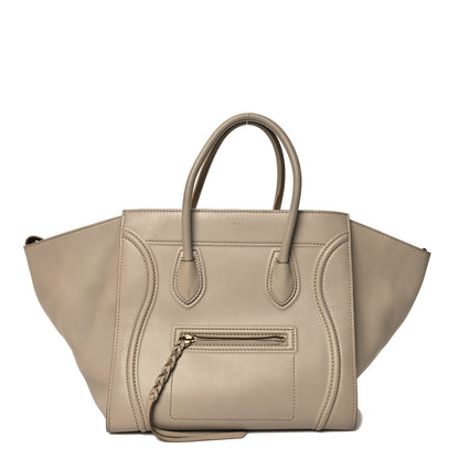 Celine Grained Calfskin Medium Phantom Luggage Beige 1 of 13