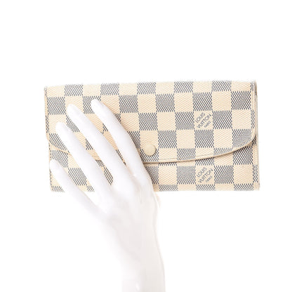 Louis Vuitton Damier Azur Emilie Wallet 2 of 8