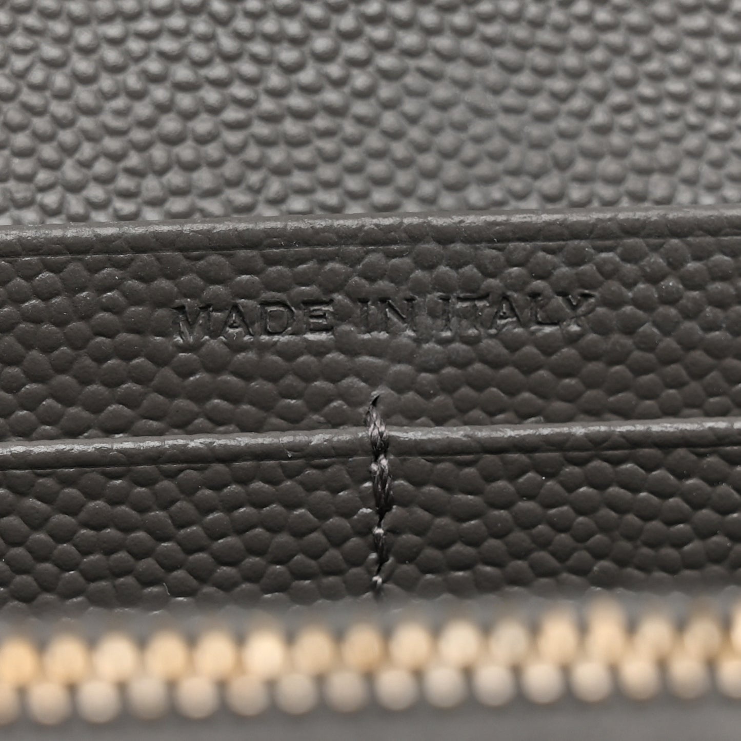 Grain De Poudre Matelasse Chevron Monogram Flap Wallet Fog