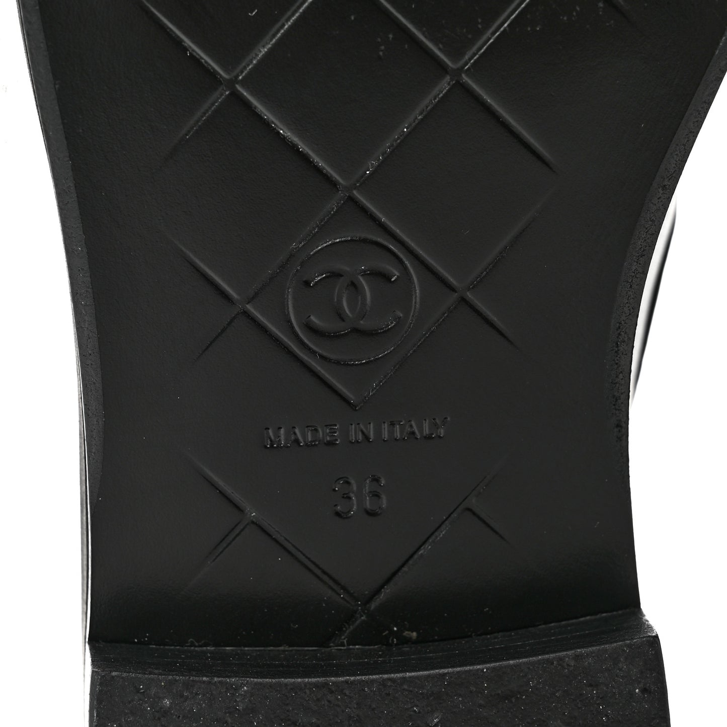 Lambskin Quilted CC Turnlock Loafers 36 Black