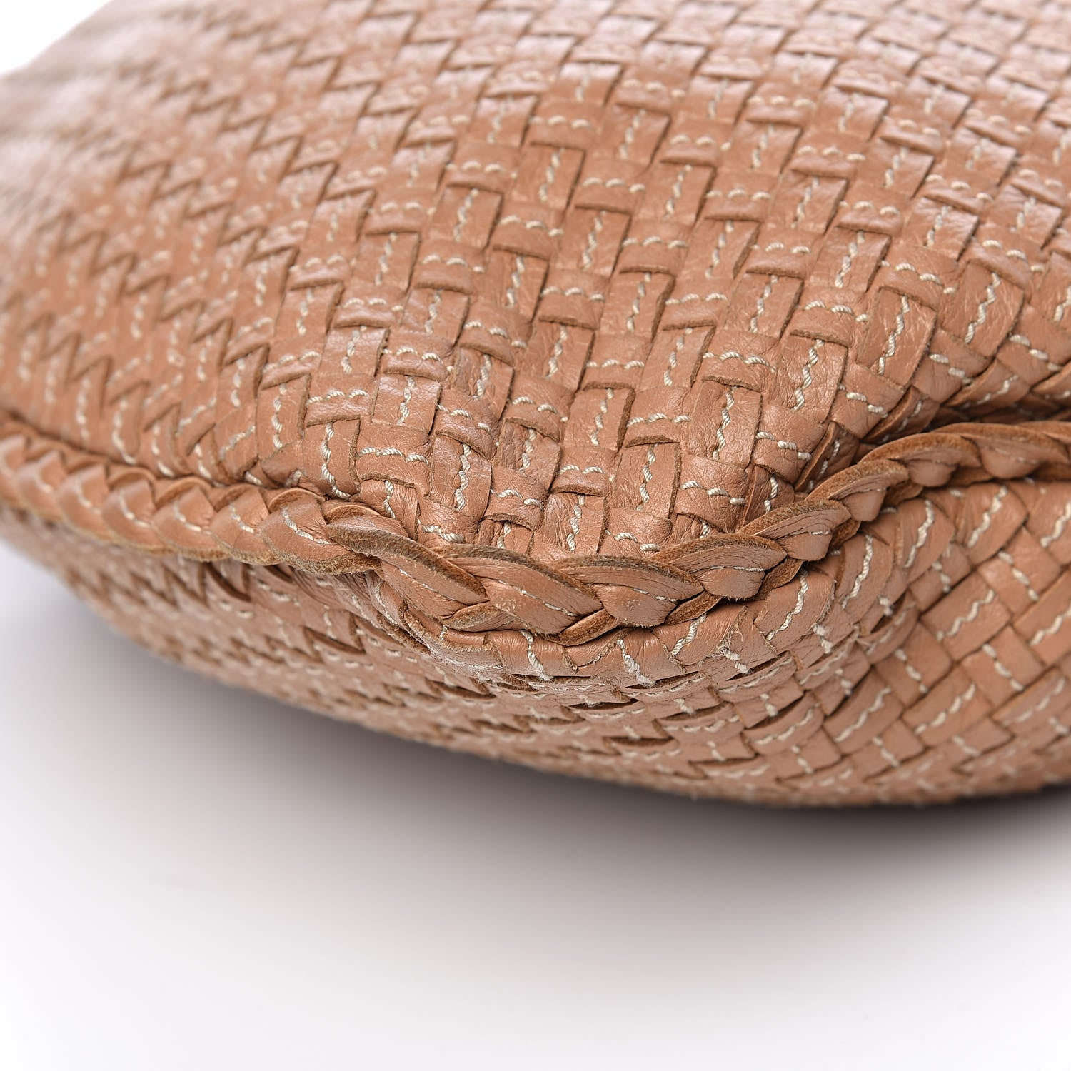 Bottega Veneta Nappa Stitched Intrecciato Medium Veneta Hobo 13 of 17