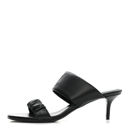 Louis Vuitton Lambskin Drapy Heel Mules 41 Black 1 of 10