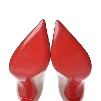 Christian Louboutin Patent Pigalle Follies 100 Pumps 36 Nude 13 of 14