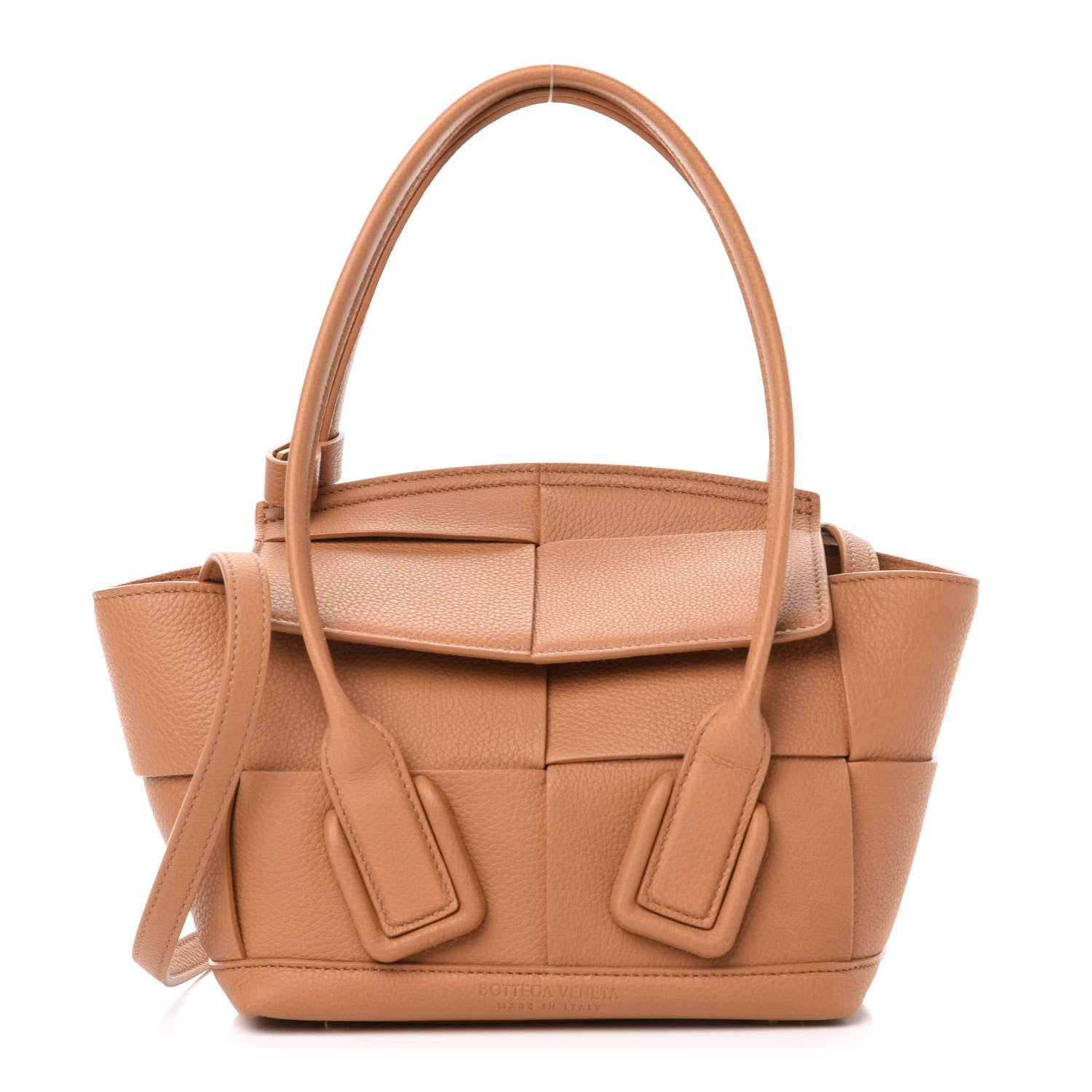 Bottega Veneta Grained Calfskin Maxi Intrecciato Arco 29 Tan 1 of 11