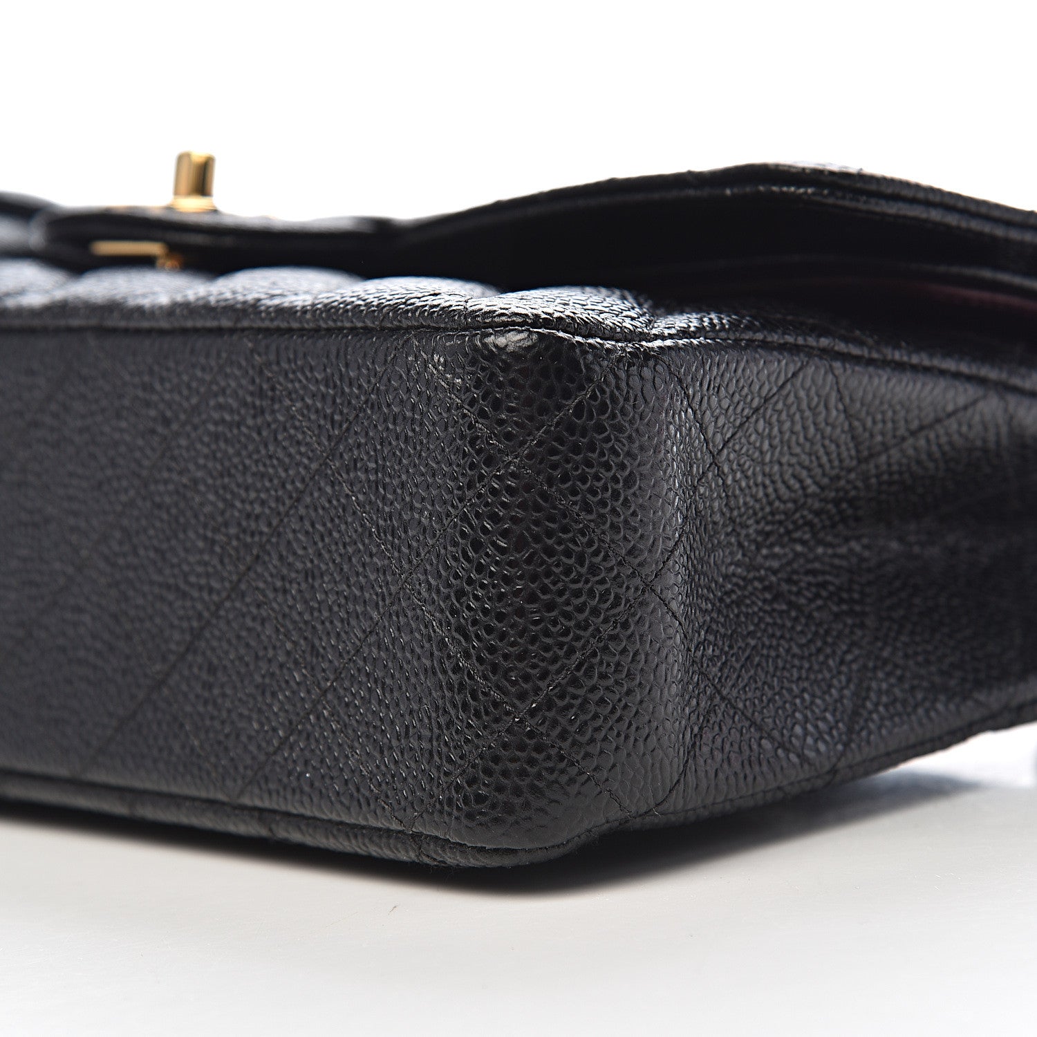 Chanel Caviar Quilted Medium Double Flap Black 9 of 10