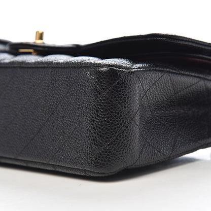 Chanel Caviar Quilted Medium Double Flap Black 9 of 10