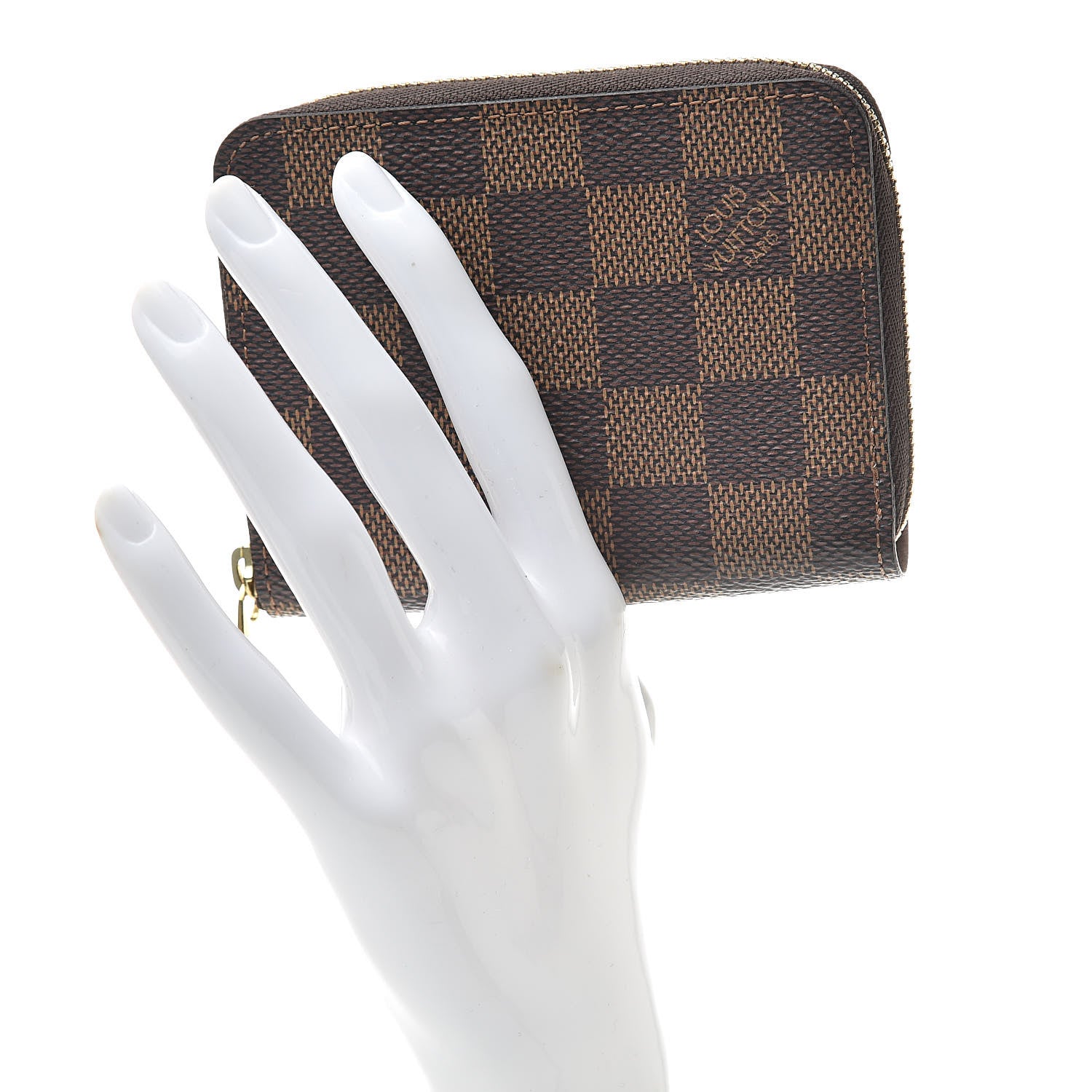 Louis Vuitton Damier Ebene Zippy Coin Purse Rose Ballerine 2 of 8
