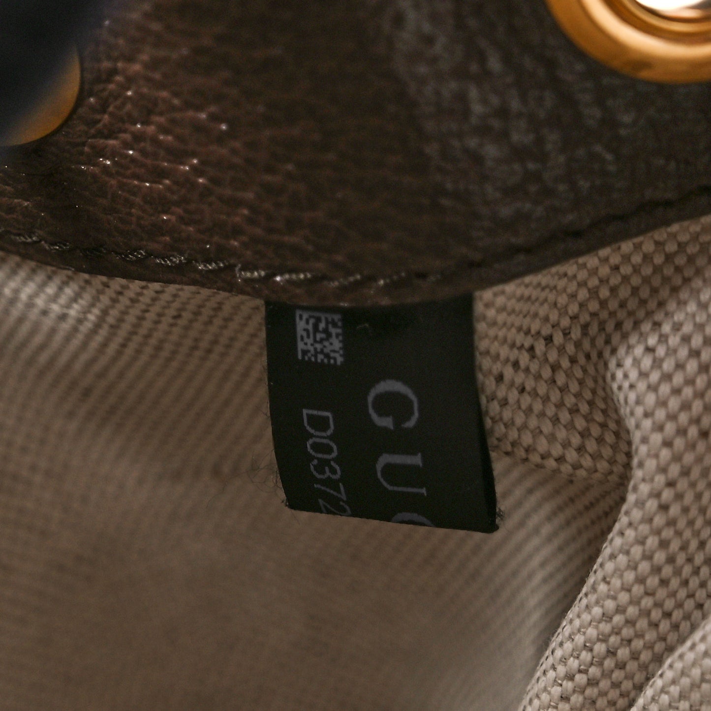 Monogram Jumbo GG Textured Dollar Calfskin Web Double Buckle Backpack Camel Ebony New Acero