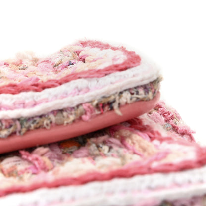 Chanel Tweed Braid Mini Flap White Pink 12 of 14