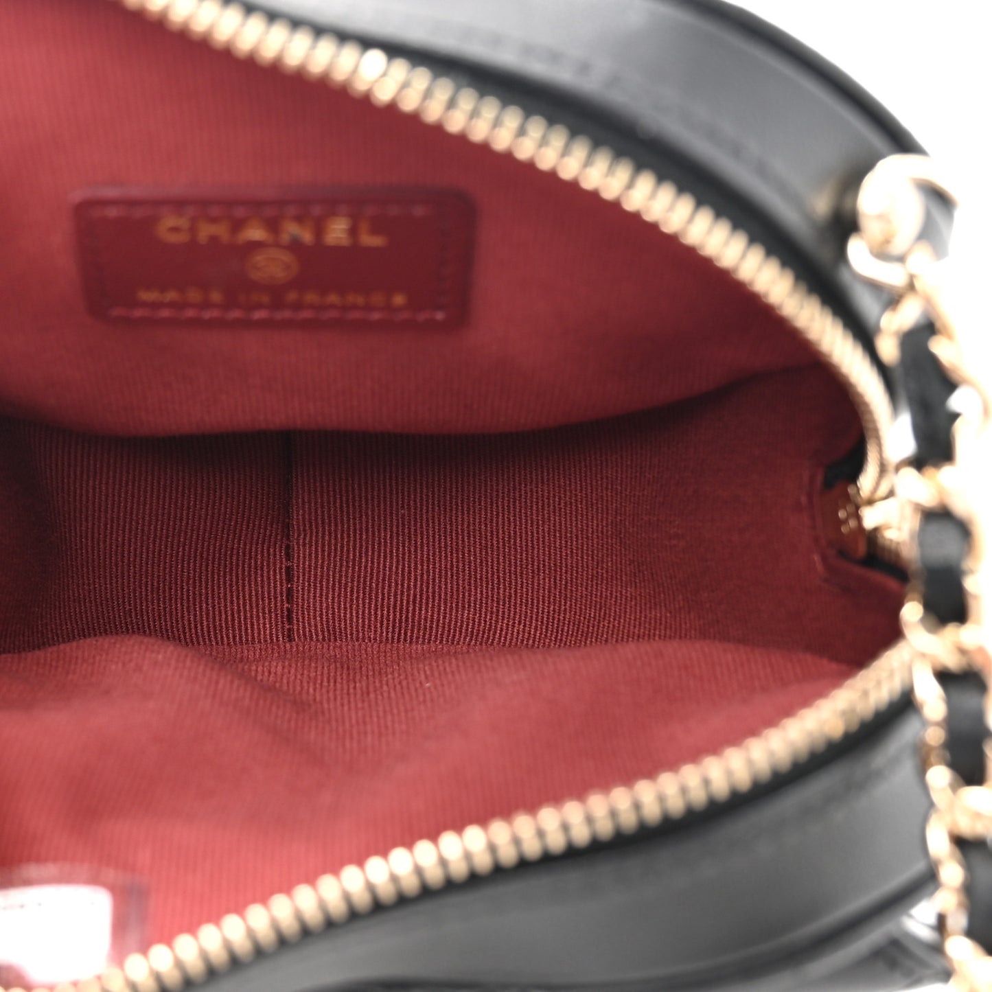 Lambskin Quilted CC In Love Heart Clutch With Chain Black
