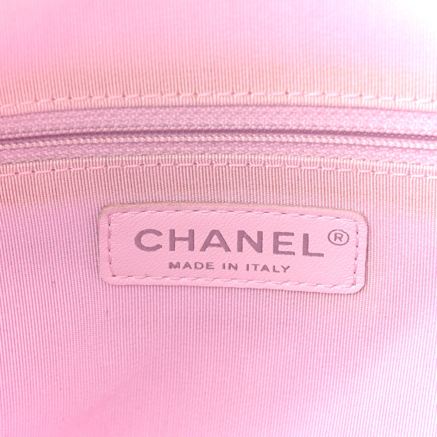 Chanel Calfskin Stitch Medium Ring My Bag Shopping Tote Pink 6 of 12