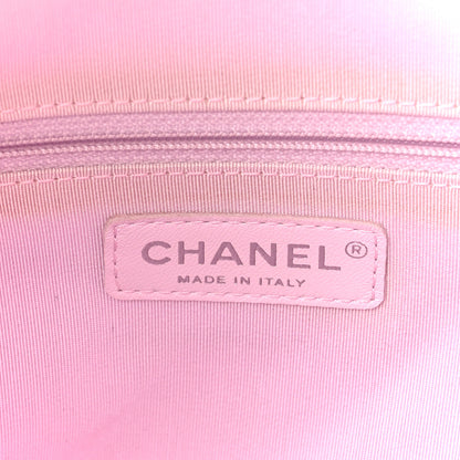 Chanel Calfskin Stitch Medium Ring My Bag Shopping Tote Pink 6 of 12
