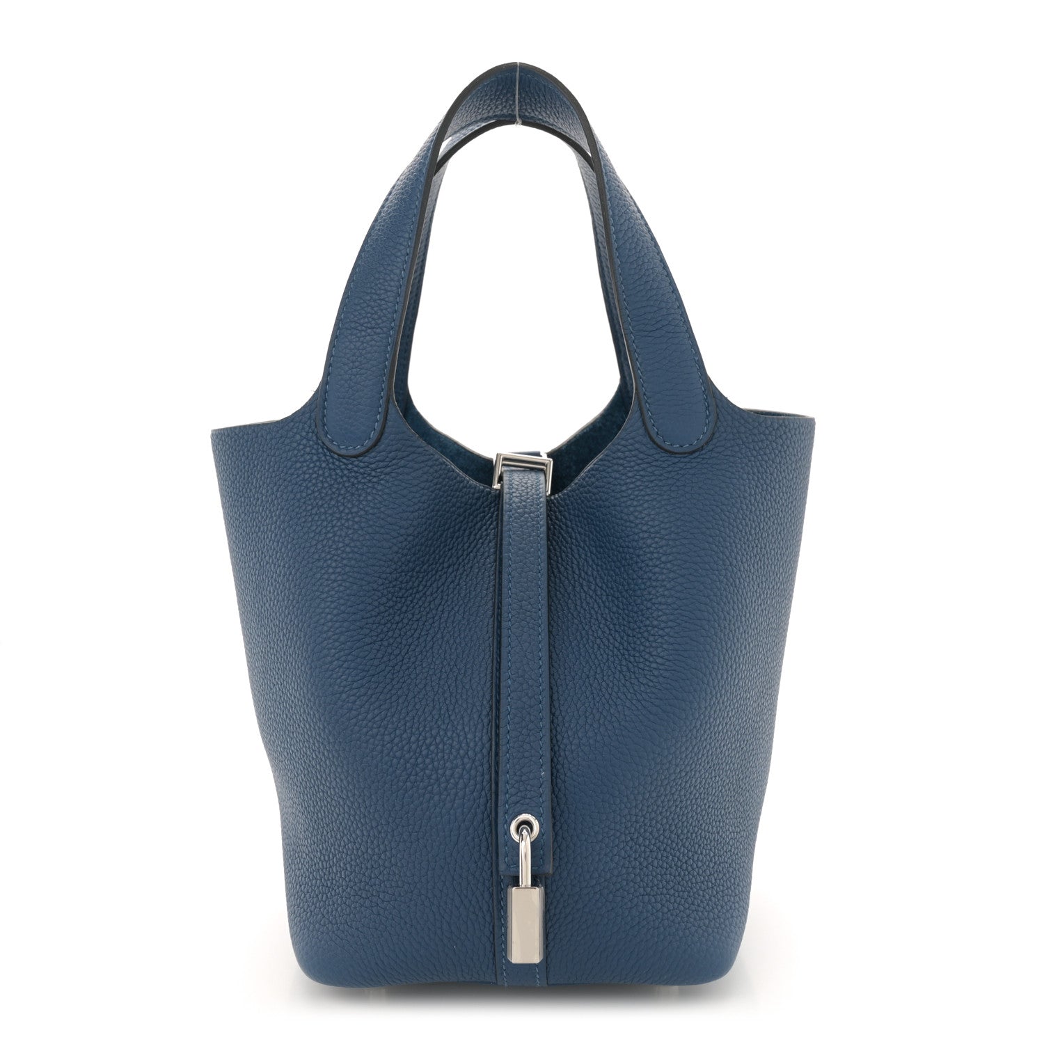 Hermes Taurillon Maurice Picotin Lock 18 PM Deep Blue 1 of 12