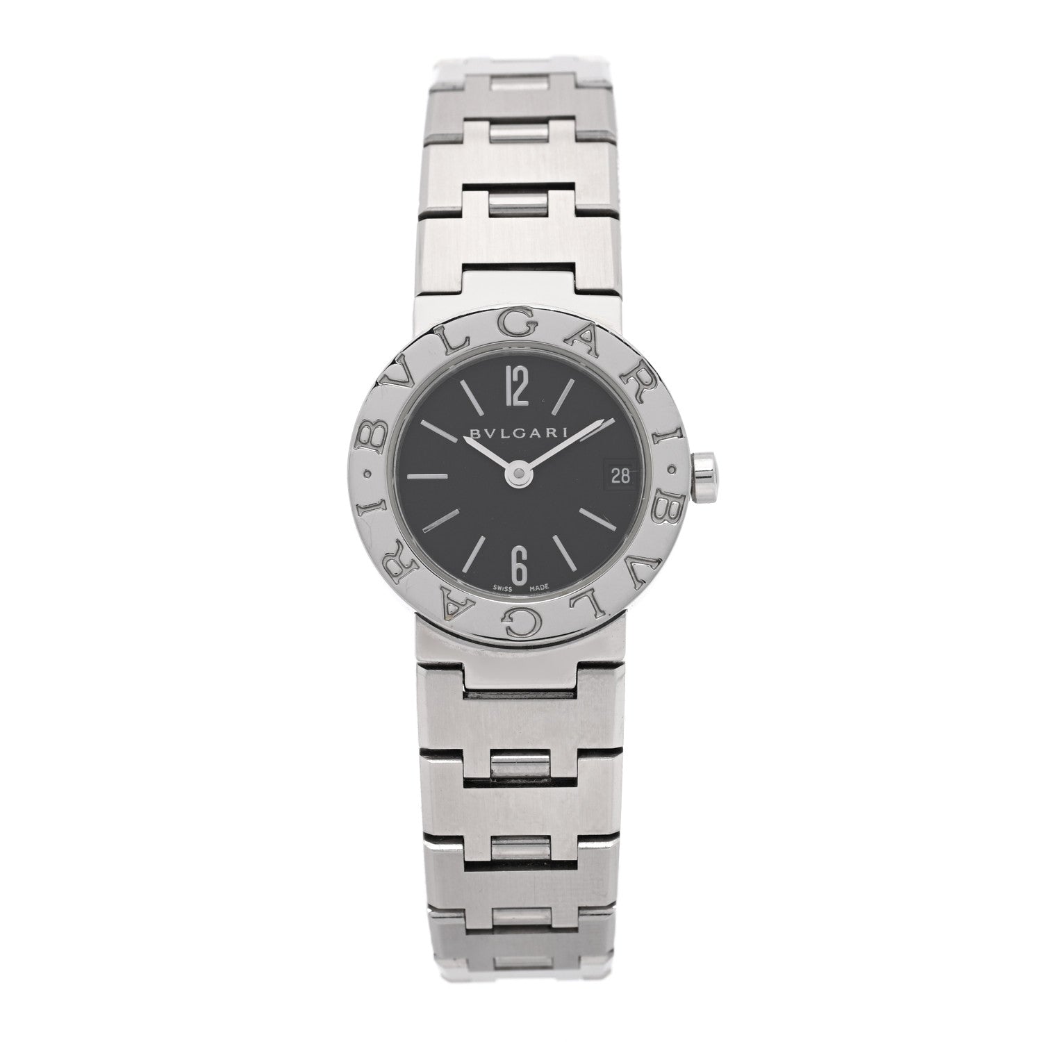 Bulgari Stainless Steel 23mm Quartz Watch Black 1 of 4