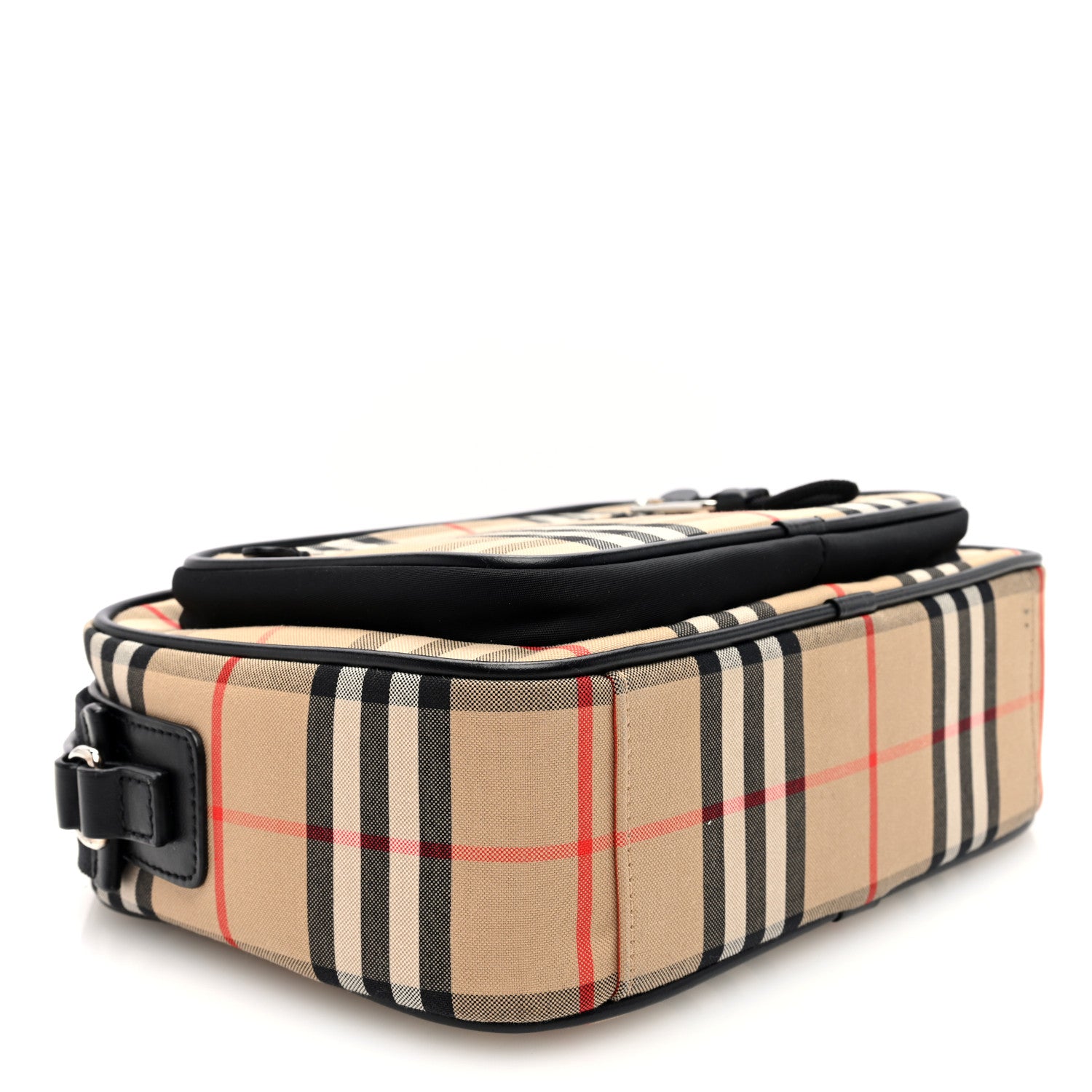Burberry Vintage Check Calfskin Small Camera Bag Archive Beige 4 of 9