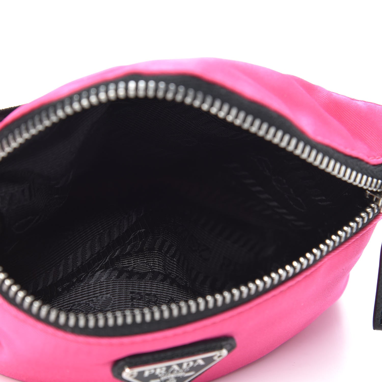 Prada Tessuto Nylon Wrist Pouch Fuxia 5 of 6