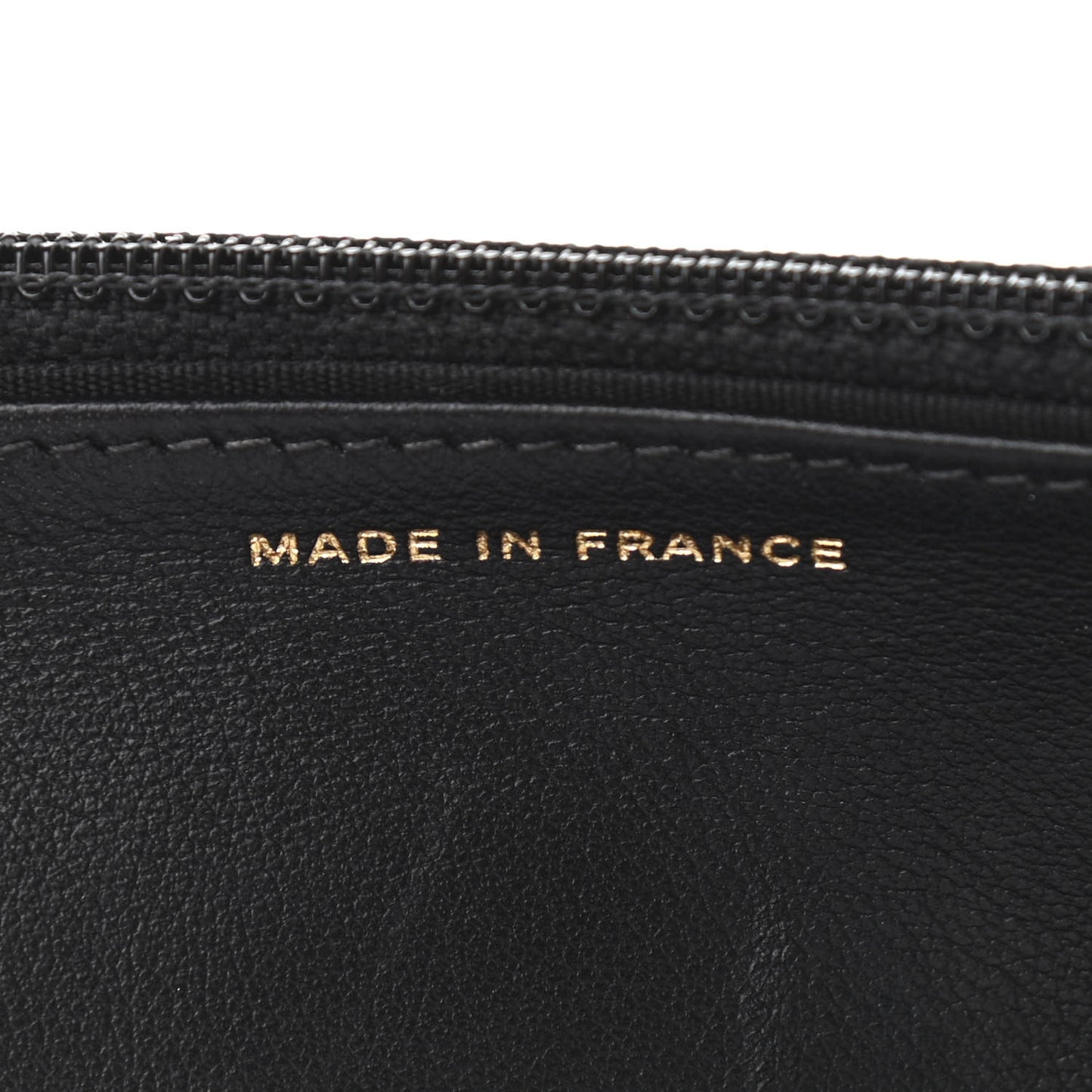 Lizard Lambskin Chain Around Boy Wallet on Chain WOC Black