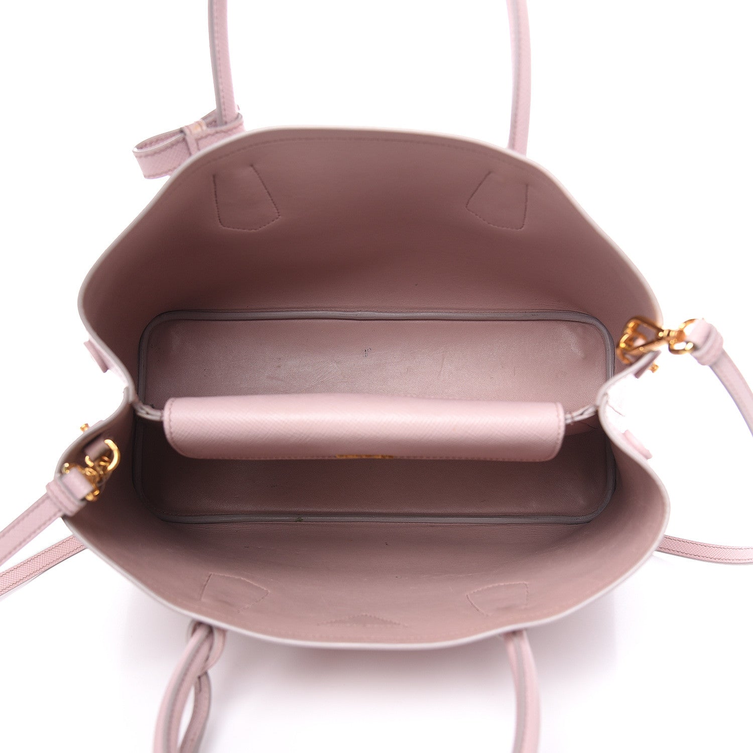 Prada Saffiano Cuir Medium Double Bag Mughetto 5 of 22