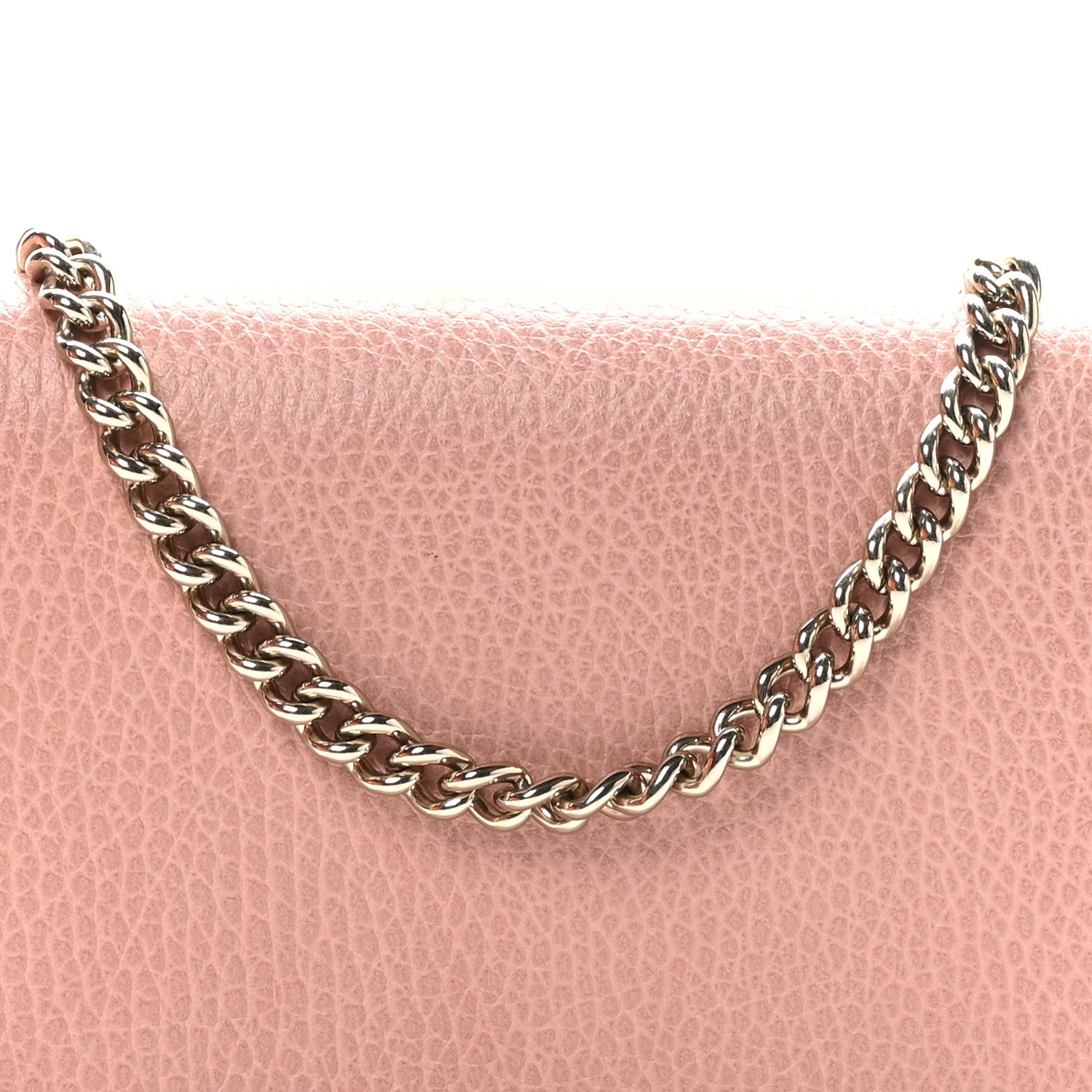 Gucci Dollar Calfskin Medium Betty Chain Wallet Soft Pink 8 of 11