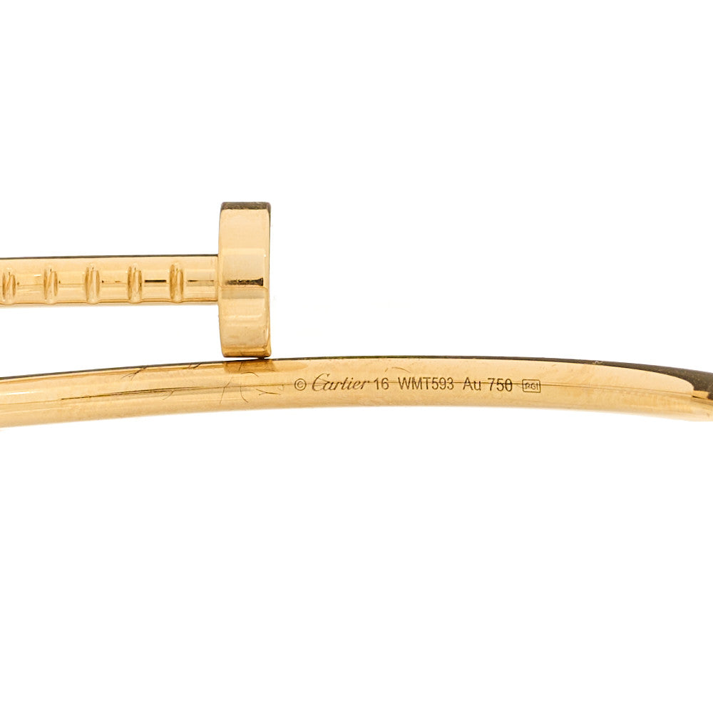 18K Yellow Gold Small Juste Un Clou Bracelet 16