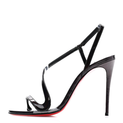 Christian Louboutin Patent Psychic Rosalie 100 Sandals 36.5 Black 1 of 8