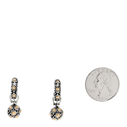 John Hardy Sterling Silver 18K Yellow Gold Dot Jaisalmer Drop Earrings 2 of 5