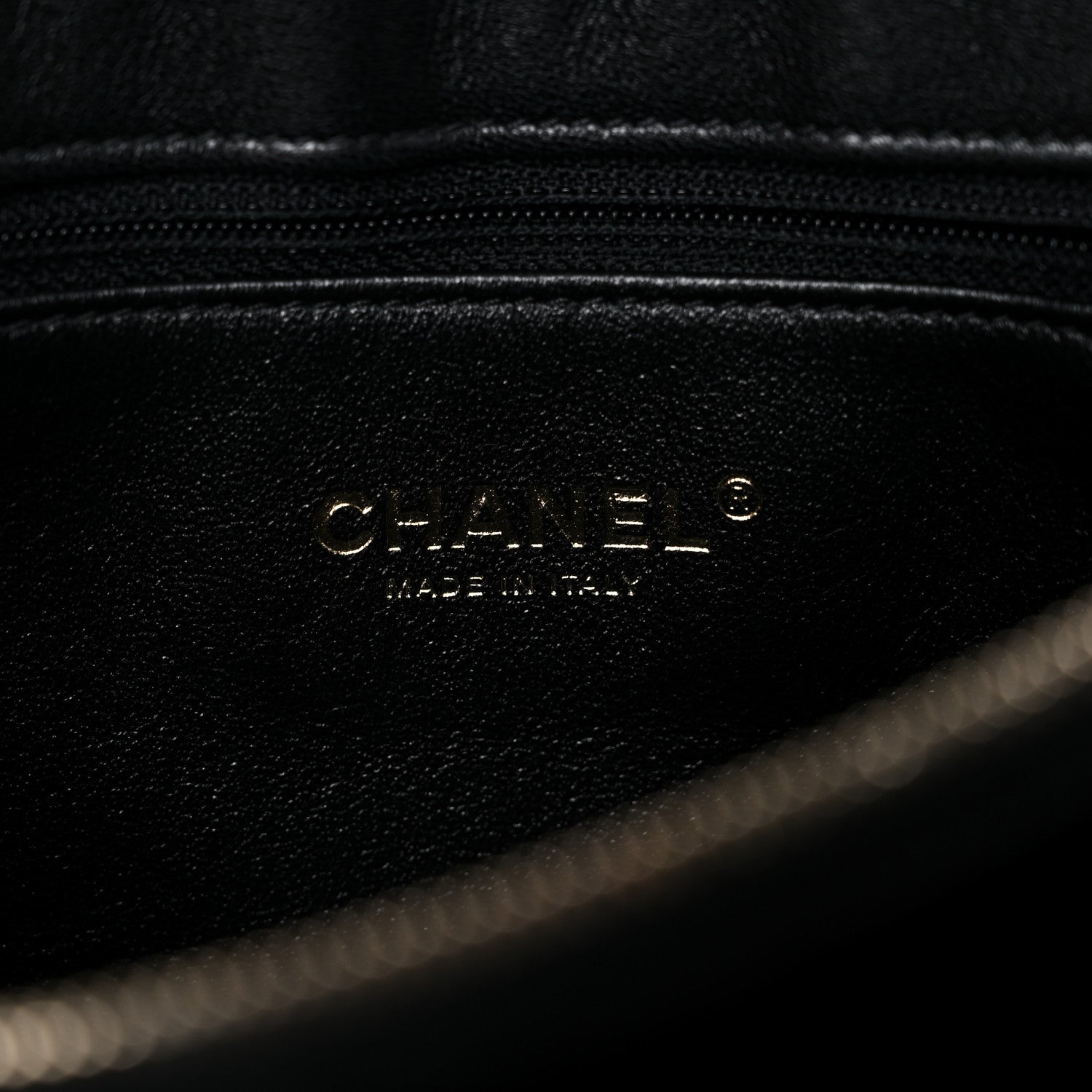 Chanel Lambskin Chevron Quilted Envelope Clutch Black 6 of 16