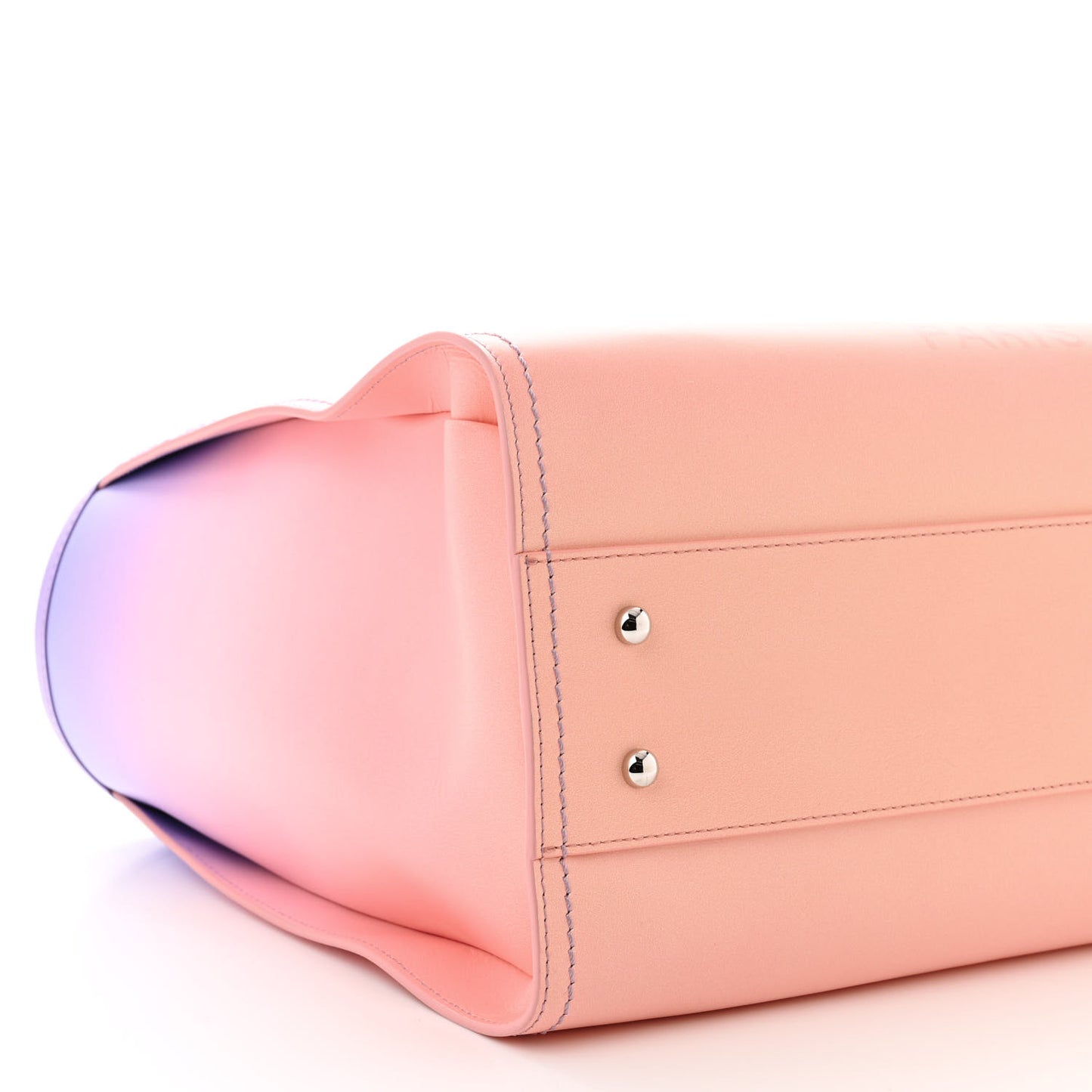 Shaded Calfskin Medium Deauville Tote Light Purple Pink Coral